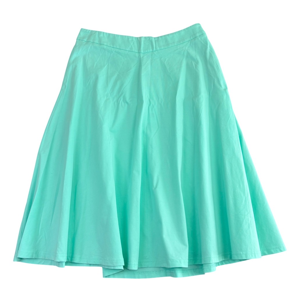 KATE KASIN Women's A Line Mint Green Midi Skirt Circle Skater Retro Preppy NWT